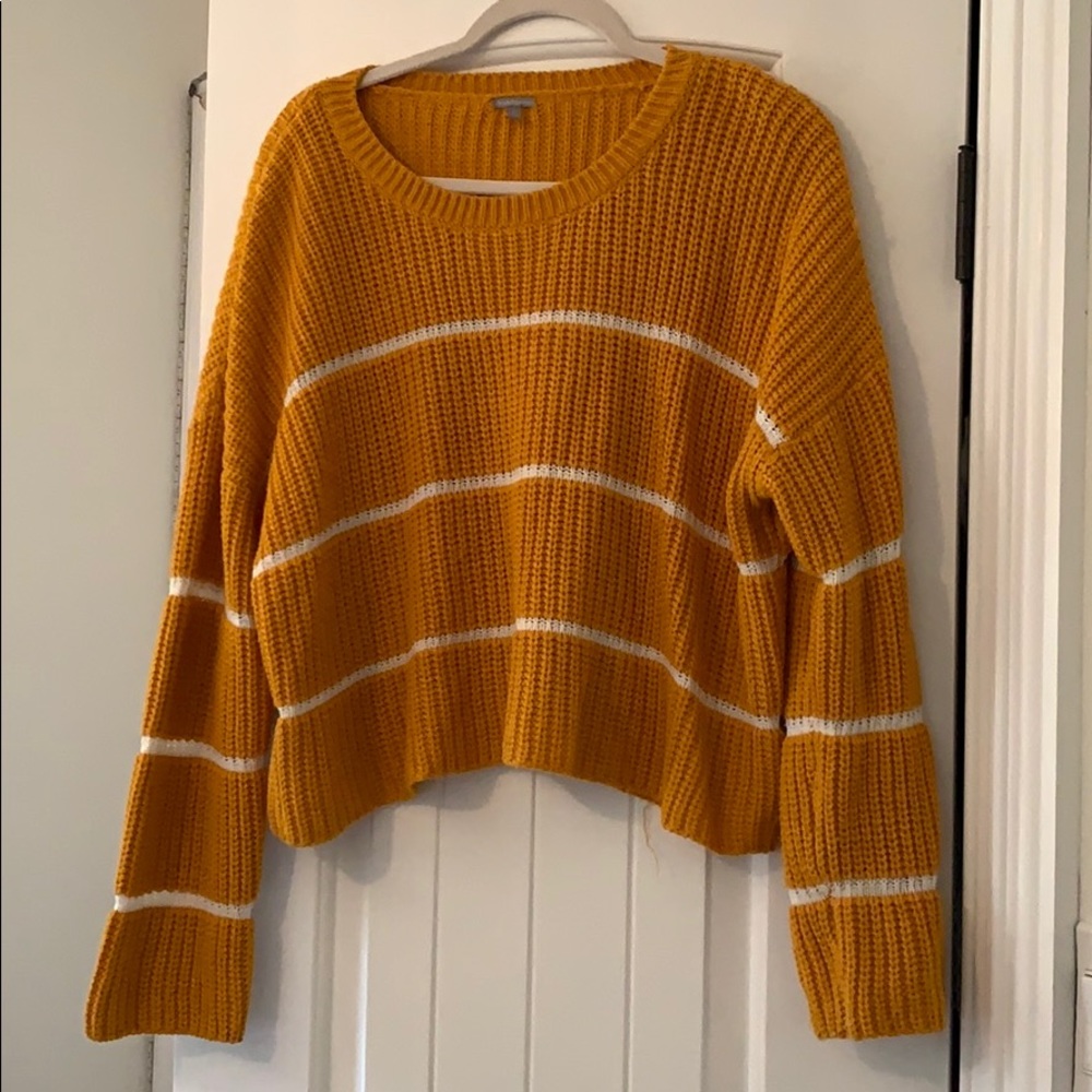 Orange stripped sweater